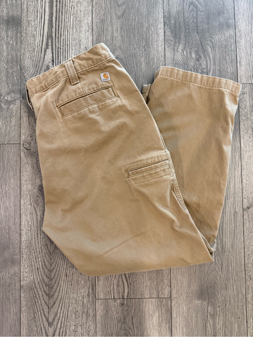 Carhartt Relaxed Fit Workwear Canva Khaki Chinos Men’s Size: 40x30 Casual Pants